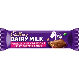 24 x Dairy Milk Marvellous Creations Jelly Popping Candy Bar 47g Delicious Tasty And Twisty Treat Gift Hamper For Birthday,Easter For All Occasions
