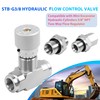 Hydraulic Adjustable Flow Control Valve Compatible with Mini Excavator Hydraulic