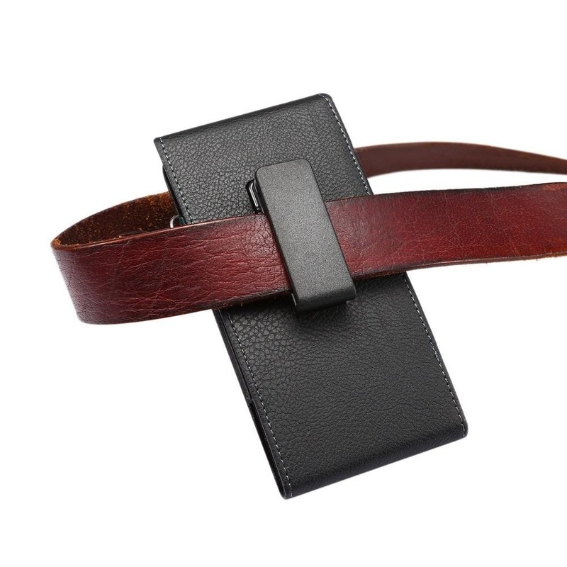 DFV mobile - Magnetic Leather Card Holder Case Belt Clip