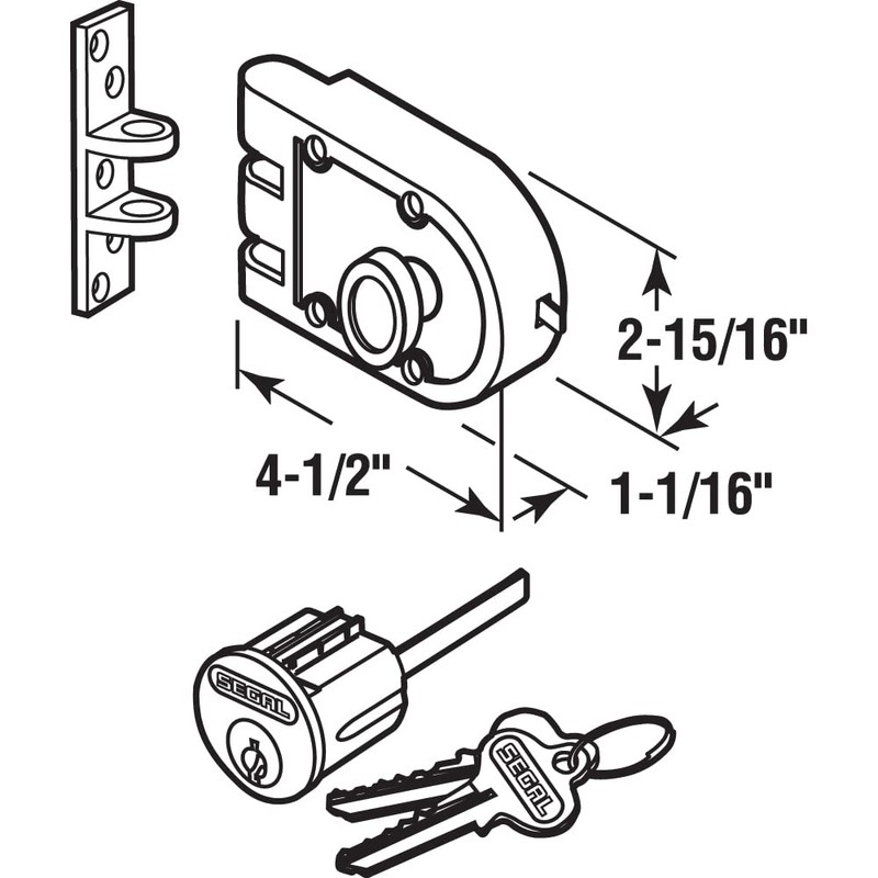 Segal SE 15361 Deadbolt – Jimmy-Proof Design Prohibits Forced Entry