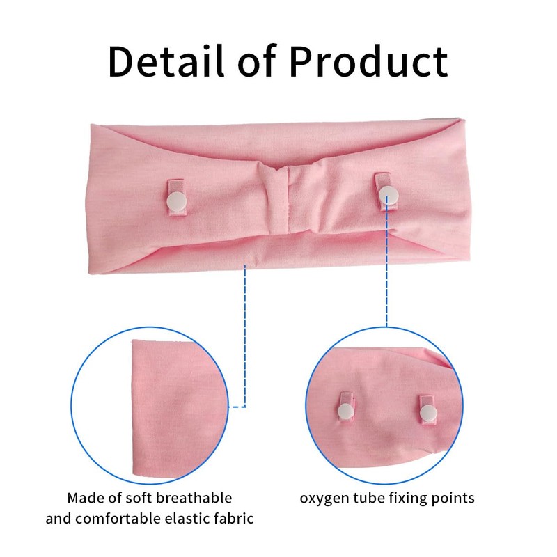 Comfortable Oxygen Nasal Cannula Ear Protector, Headband/Hairband for Oxygen Nasal