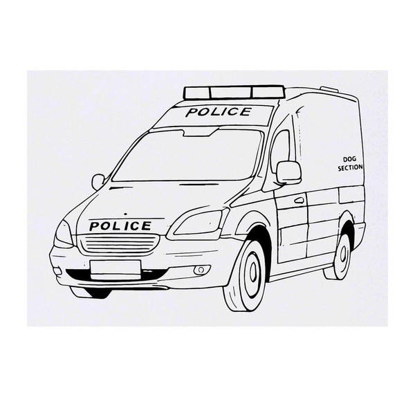 Large 'Police Dog Van' Temporary Tattoo (TO00074507)