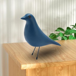HEEPDD Bird Figurine, Resin Modern Bird Statue Ornament for Office Desktop Bookshelf Bedroom Living Room Cabinets 8.7 x 9.6 x 3.3in