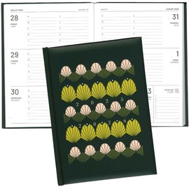 Pierre Belvédère - 2025-2026 Academic Agenda Bilingual - 13 Months - Weekly Planner August to August - 6.25” x 8.5” - Year Monthly Planner - Hardcover Clothbound - Floral Lines - 442393