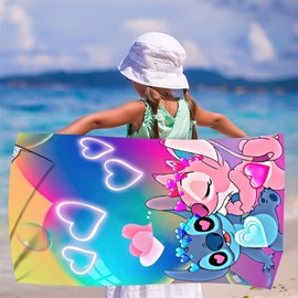Gujey Titch Beach Towel Bath Towel Beach Sauna Towel Spa Sport Yoga for Children Adults Beach Swimming Bathroom Beach Accessories 150 x 75 cm (D)