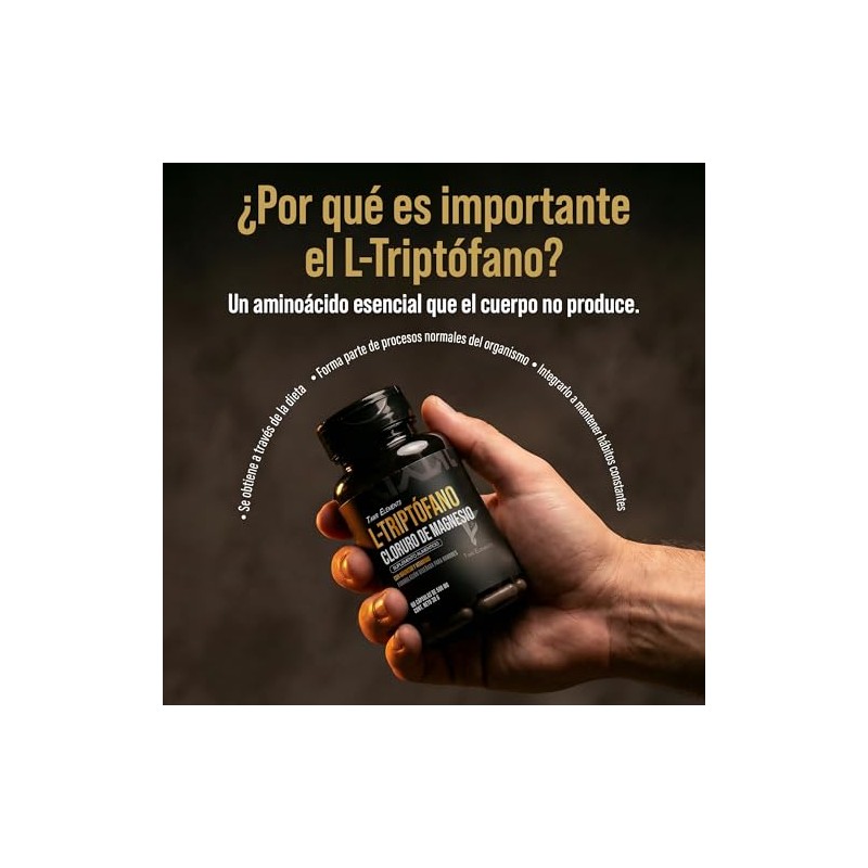 L Triptofano Magnesio B1 B6 60 Capsulas Tawr Elements -