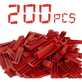 Reusable Tile Wedges 200 Pcs, Reusable Tile Leveling System Wedges for Tile Leveler Installation - Say Goodbye to Crooked Tiles with These Top-Quality Wedges! (90mm x 16mm)