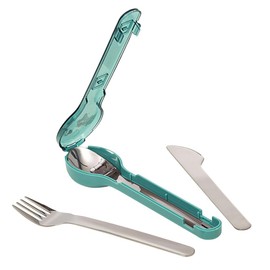 moses. Besteckset to go, Reisebesteck aus Edelstahl, Outdoor & Camping Besteck-Set mit Aufbewahrungsbox, spülmaschinengeeignet