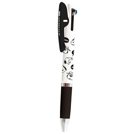 Kamio Japan Snoopy 046824 Peanuts Jetstream 3 Color Ballpoint Pen 0.5mm Face Flyer