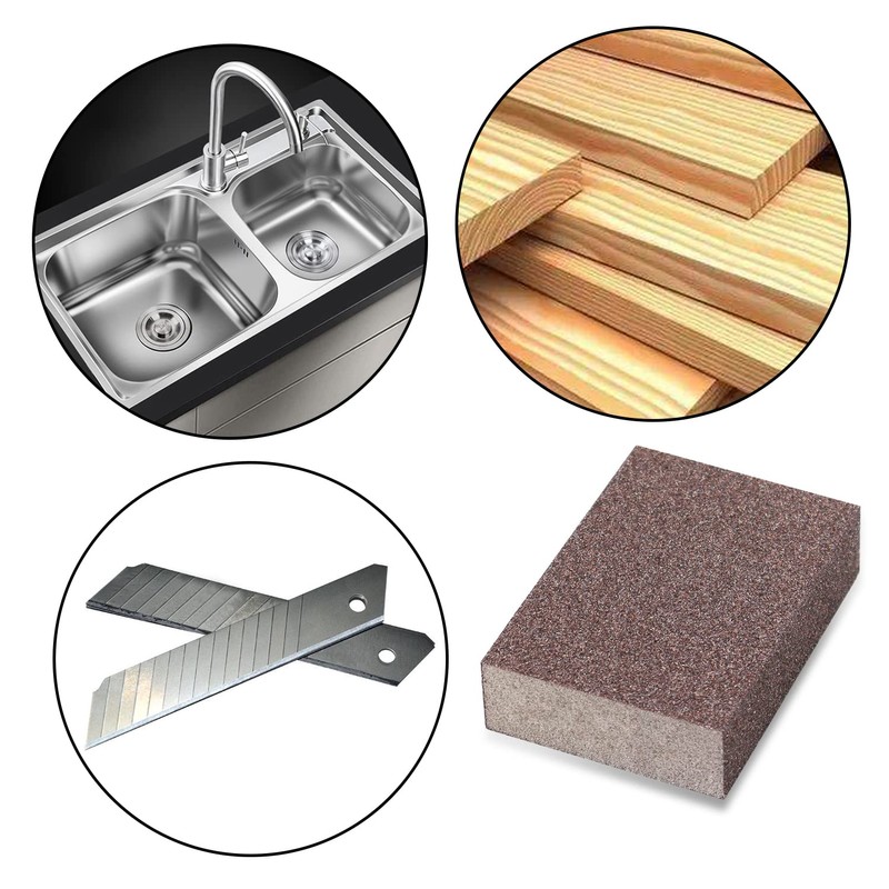 Sunxeke 6 Pack Sanding Sponge,220 Grit Drywall Sanding Blocks,Washable and