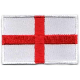 GBJUK St George England Flag Embroidered Patch Sew on or Iron on Patch Badge for Clothes Bags 4.5cm x 3cm