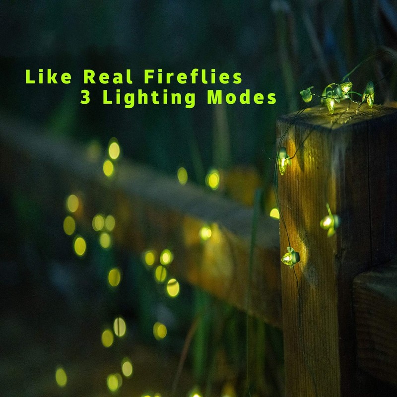 ANGMLN Solar Firefly Lights, 30 LED Solar Fireflies Lightning Bugs