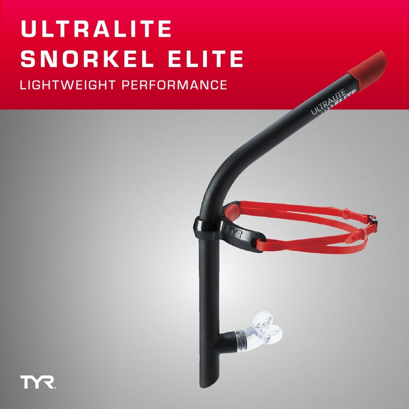 TYR Ultralite Elite Swim Snorkel - Adult Snorkeling Gear for