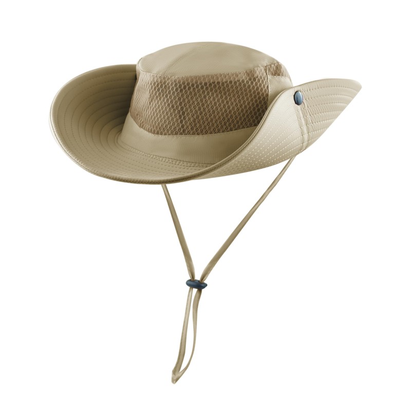 Mukeyo - Sombrero de malla para mujer, con ala ancha,