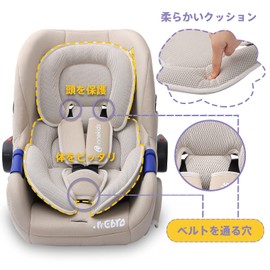 innokids Baby Stroller Seat, Stroller Cushion, Cold Protection, 3D Structure, Mesh Material, Washable, Breathable, Quick Drying, Cool Seat, Stroller Mat, For Spring, Summer, Autumn, Winter, Baby Cushion Support (Gray)