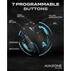 Aimzone Gaming Mouse with LED, USB Wireless Mouse for Gaming