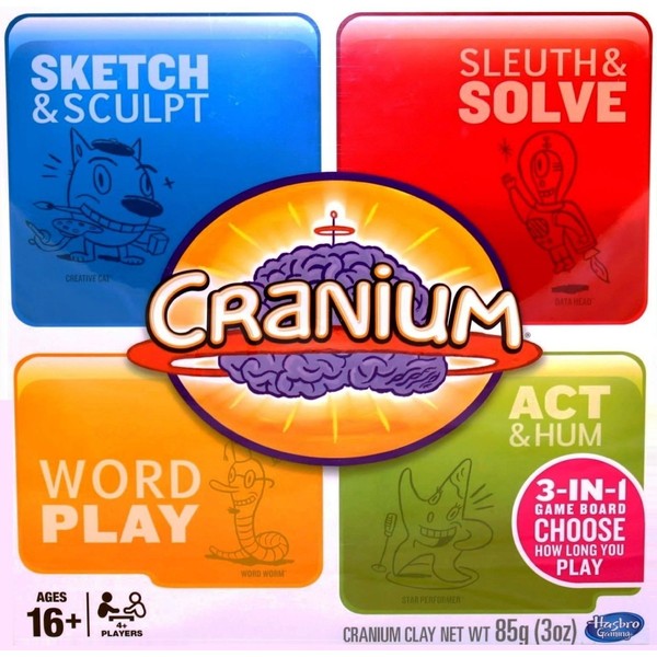 Cranium 3-in-1 Game Board (2014) 600 Cards