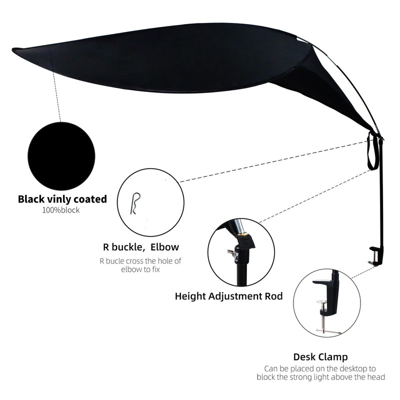 65"Comastbo office cubicle desk shade,designed for light sensitive workers,idea for