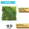 COARBOR 1 Pack 40" x 40" Artificial Boxwood 3D Panels