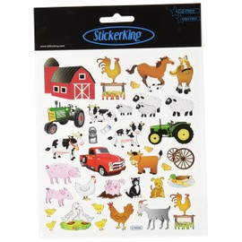 Tattoo King Multi-Colored Stickers-The Farm