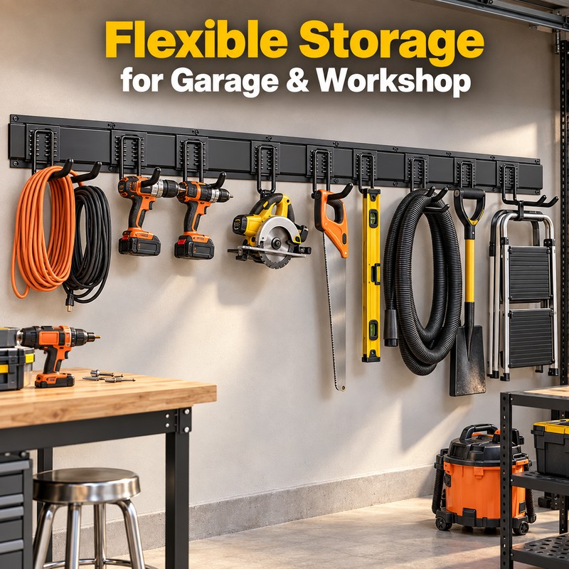 99 Inch Garage Tool Organizer, Heavy Duty Wall Mount Storage