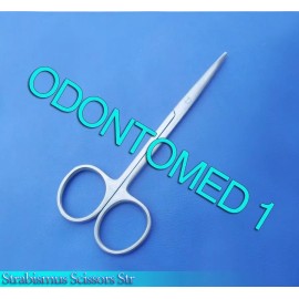 ODM 6 Strabismus Scissors Surgical Dental Instruments Str 4"