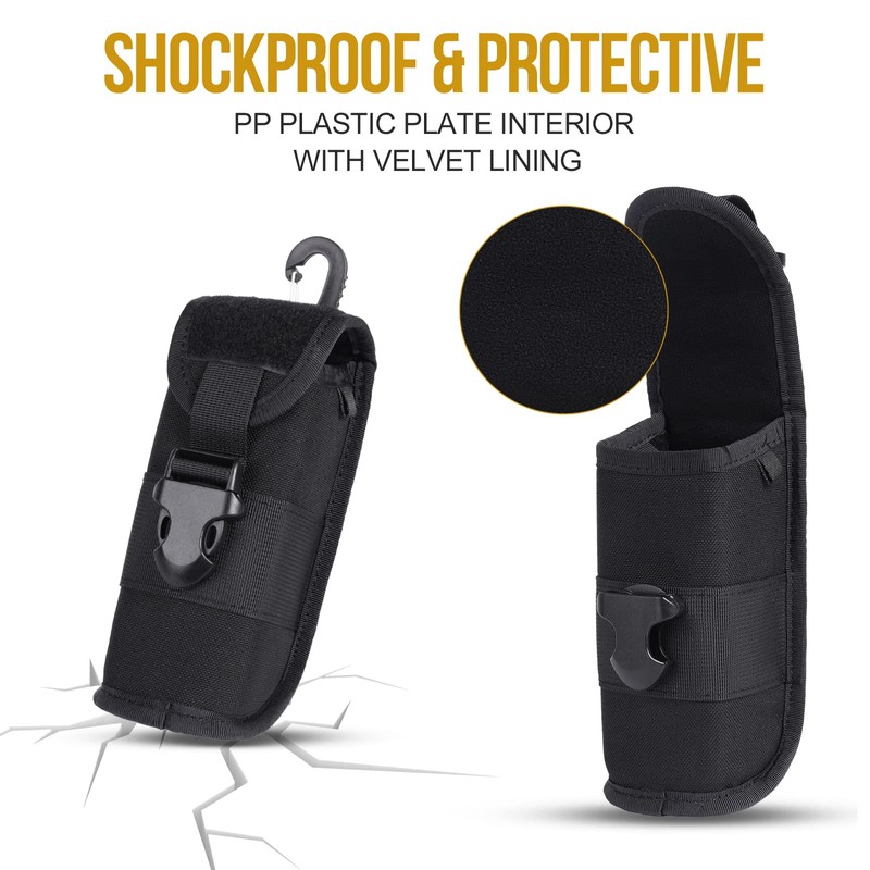 OneTigris MOLLE Eyeglasses Case with Buckle Hard Shell Sunglasses Storage