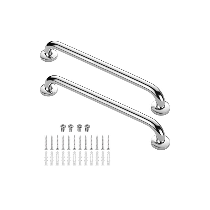 Gotega Shower Grab Bar 2 Pack,Stainless Steel Bathroom Grab Bar