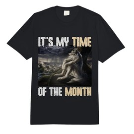 Human by Chance Alpha by Choice Funny Cringe Werewolf Meme Comfort Colors Adult Heavyweight T-Shirt