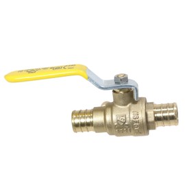 2 Pcs XFITTING Barb Crimp Pex 3/4 Inch Ball Valve With Drain, 24-3-7=2XX