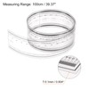 sourcing map Film Flexible Ruler 100 cm 0.1 mm Scale