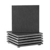 Argon Tableware Square Slate Coasters - 10cm - 6 Piece