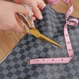 Uaugulft Acrylic Scissors Sharp Titanium Blades with Ergonomic ABS Handle Multi-Purpose Scissors Set of 4 Suitable for Sewing and Household Clear and Gold Tone