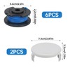 COEWUR Pack of 6 Grass Trimmer Spool AC14RL3A Replacement Spool