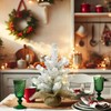 infactory Mini Christmas Tree with USB: Set of 4 Decorative