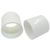 Seimneire PVC Pipe Coupling Adapter Pipe Fitting Connector, 2" White