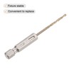 sourcing map 2 Pcs High Speed Steel Hex Shank Twist
