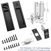 Dontay Pocket Door Handle, Modern Rectangular Keyed Entry Function, (Bed/Bath)