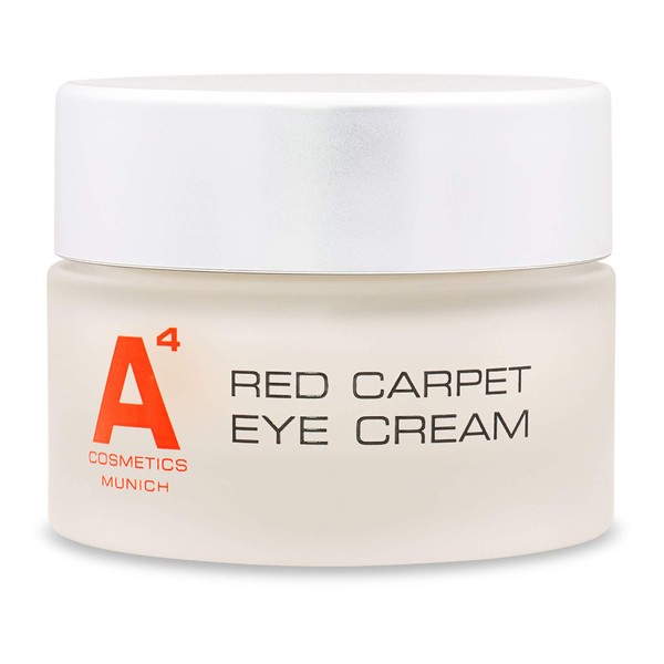 A4 Red Carpet Eye Cream (15ml) Hochdosierte Anti-Ageing Eye Cream Facial Care with Instant Eyes & Long – Anti Aging Eye Cream for Dark Circles, Bags, Crows Feet and Wrinkles visibly reduces Looks. Natural