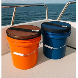 Galvanox Mesh Lid for 5 Gallon Bucket, Compatible with Yeti Loadout Buckets - 2 Pack