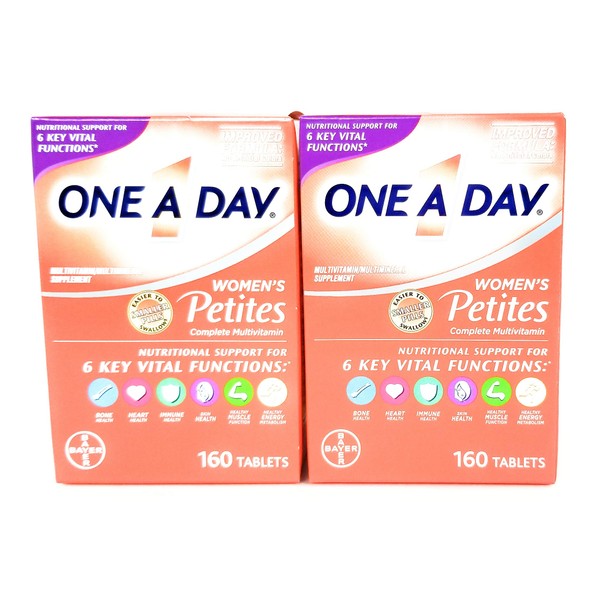 One-A-Day Multivitamin Supplement Women`s Petites Tablets 160 Ct (Pack of 2)