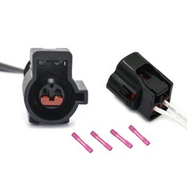 GROBARPART 2 Pcs Front ABS Wheel Speed Sensor Left Right Connector Wiring Harnesses Pigtail Fit for Ford F250 F350 F450 F550 Super Duty Excursion 1999 2000 2001 2002 2003 2004, Replaces# Als197, 4WD