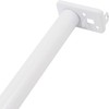Adjustable Closet Rod, Adjusts from 18" to 30", White by