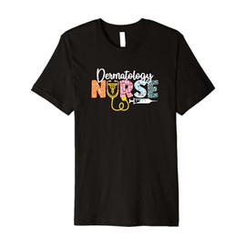 Dermatology Nurse Caduceus Dermatology Nursing Premium T-Shirt