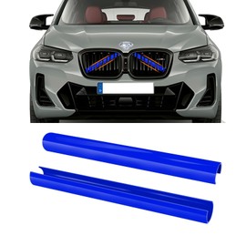 TTCR-II 2PCS Grille Insert Trims Stripe Compatible with V Brace Covers Grille Cover Guard X3 F25 G01/X4 F26 G02/X5 E70 F15 F85 G05/X6 E71 F16 F86 G06/X7 G07 Front Grille Trim Stripes Cover (Red)