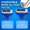 Oiktylr 18Pcs Mini Split Cleaning Kit Bag with 2L Pressure