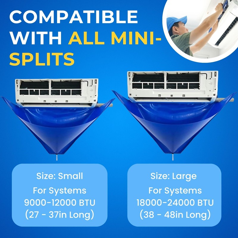 Oiktylr 18Pcs Mini Split Cleaning Kit Bag with 2L Pressure