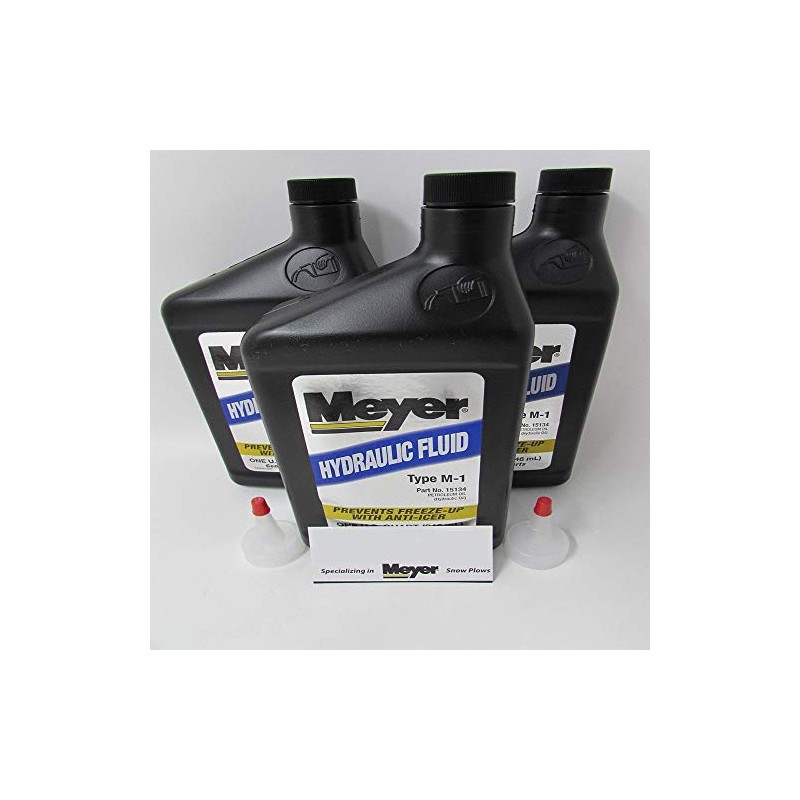 Meyer 3 Pack Genuine OEM Hydraulic Fluid 15487 15134