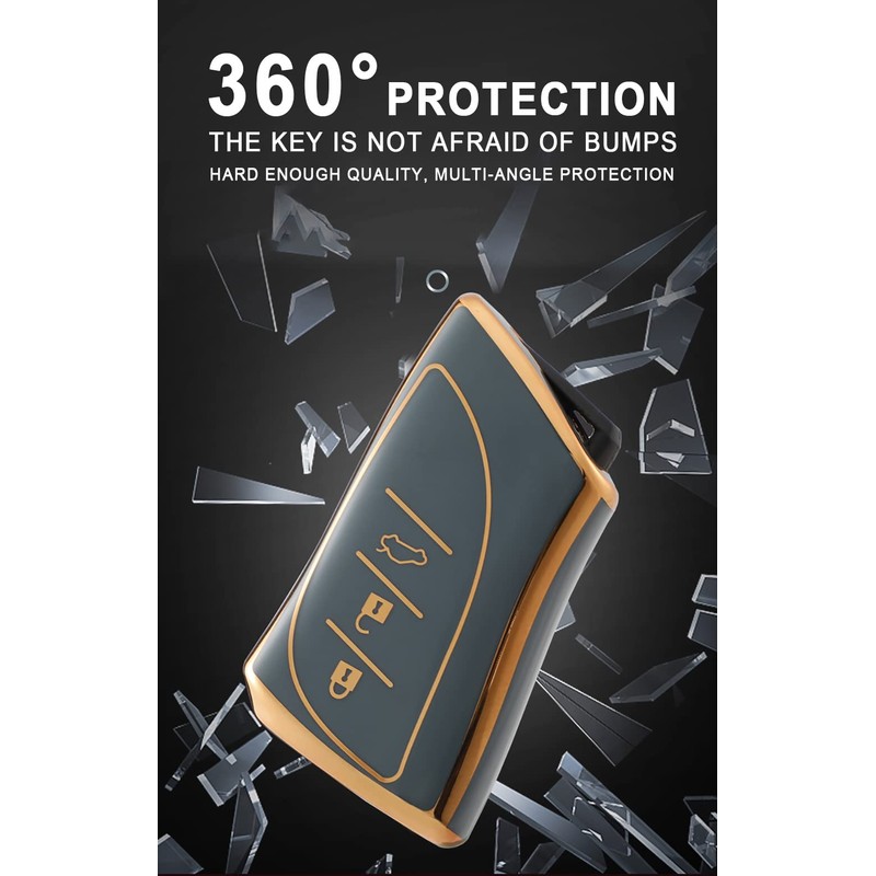 TECART Key Case Cover Fit for Lexus ES350 ES300h Soft