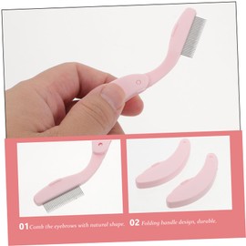 Baluue Makeup Brush Set Eyebrow Brush Lash Comb Double-ended Beauty Tools Portable for Home Salon